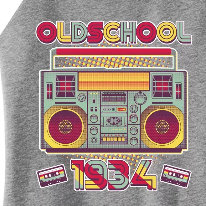 Oldschool Boombox 1934 90th Birthday Women’s Perfect Tri Rocker Tank