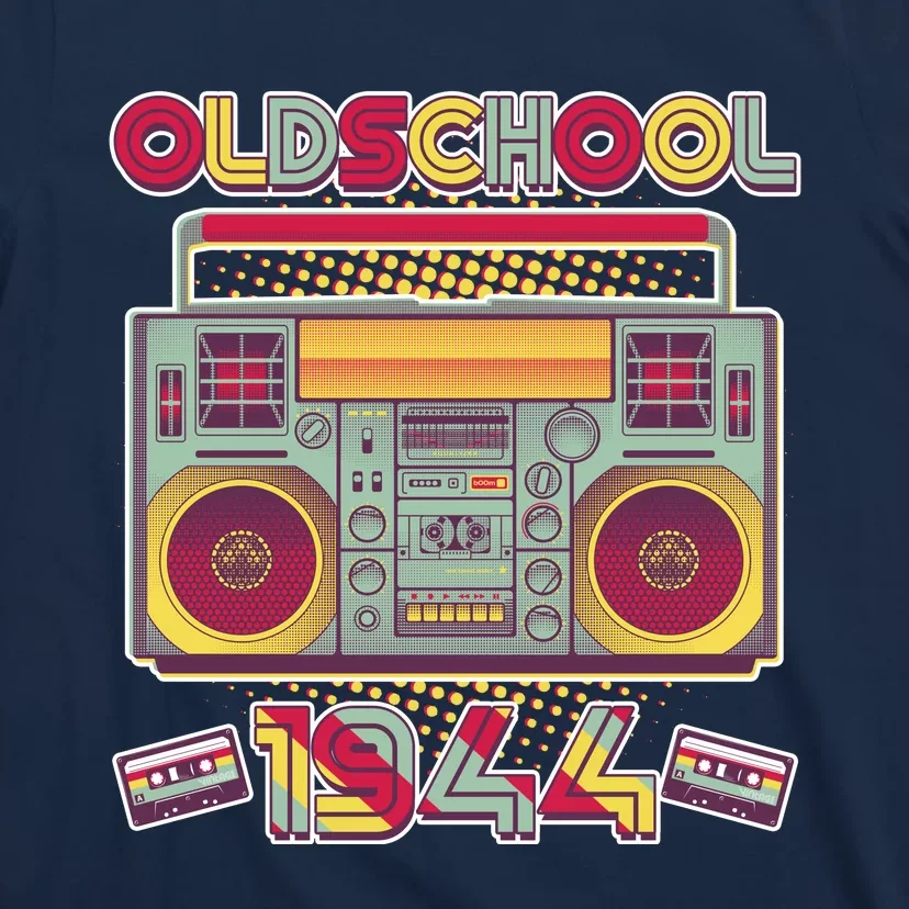 Oldschool Boombox 1944 80th Birthday T-Shirt