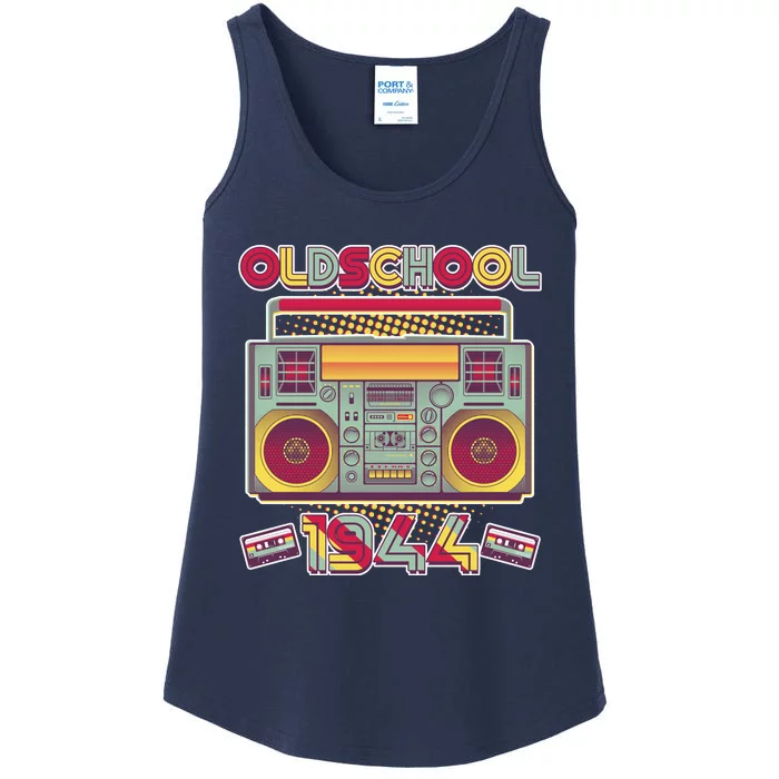 Oldschool Boombox 1944 80th Birthday Ladies Essential Tank