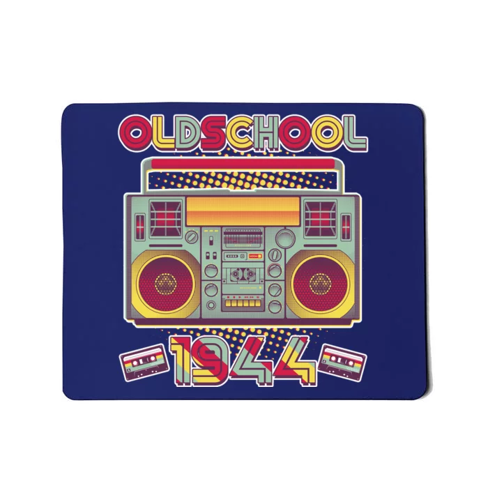 Oldschool Boombox 1944 80th Birthday Mousepad