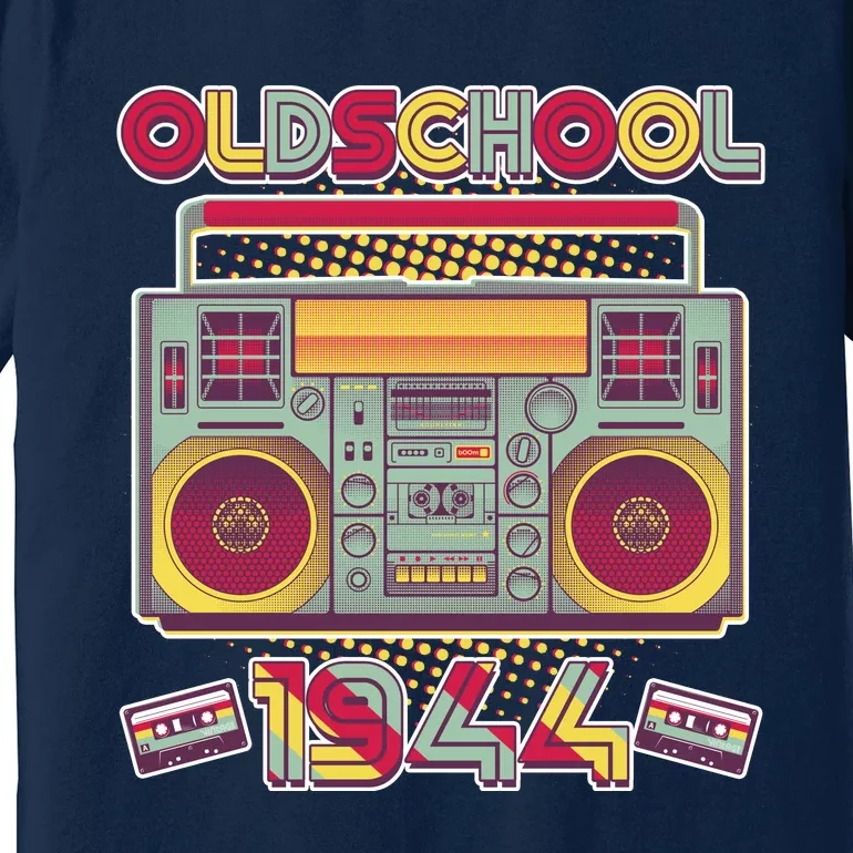 Oldschool Boombox 1944 80th Birthday Premium T-Shirt