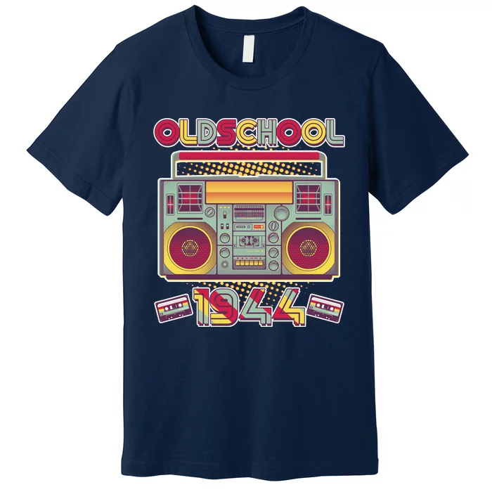 Oldschool Boombox 1944 80th Birthday Premium T-Shirt