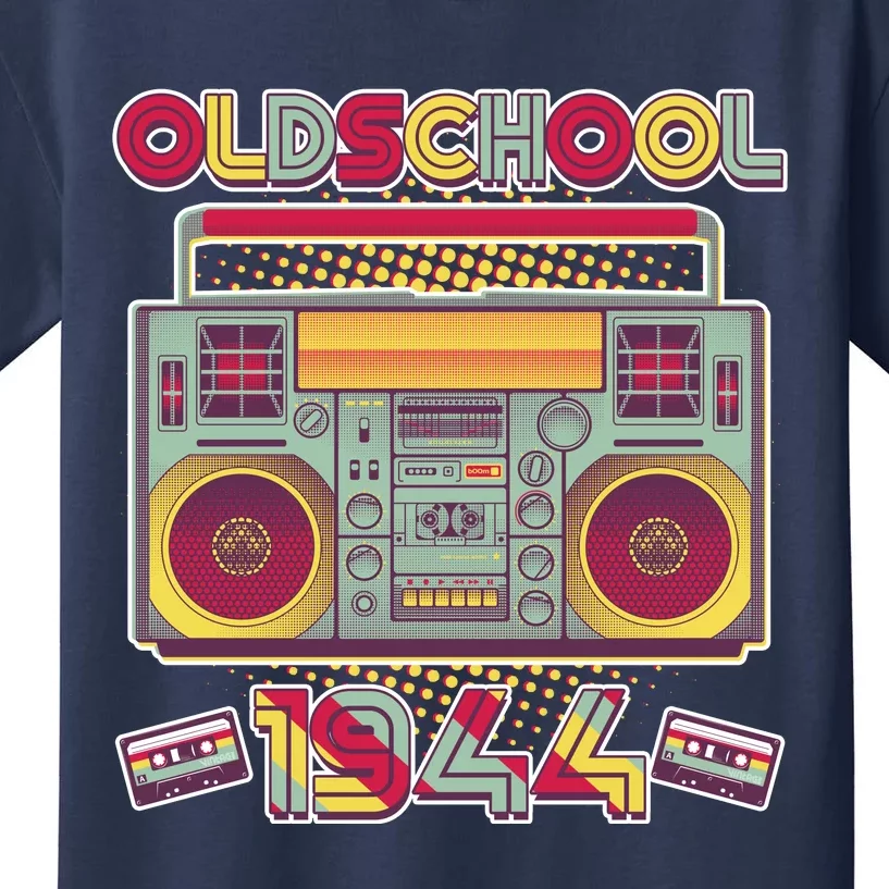 Oldschool Boombox 1944 80th Birthday Kids T-Shirt