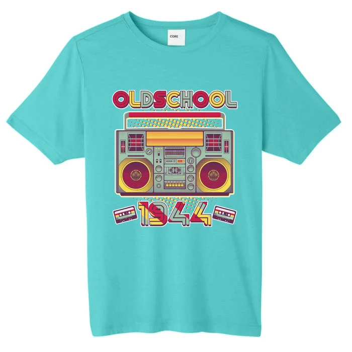 Oldschool Boombox 1944 80th Birthday ChromaSoft Performance T-Shirt