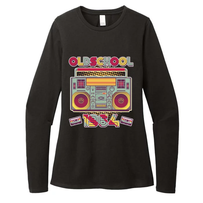 Oldschool Boombox 1964 60th Birthday Womens CVC Long Sleeve Shirt