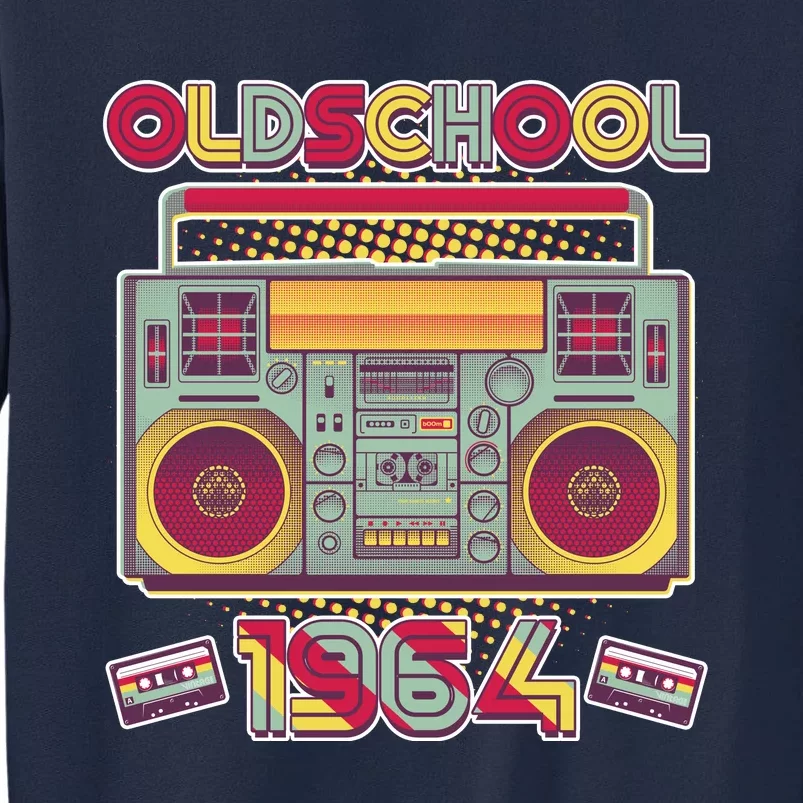 Oldschool Boombox 1964 60th Birthday Tall Sweatshirt