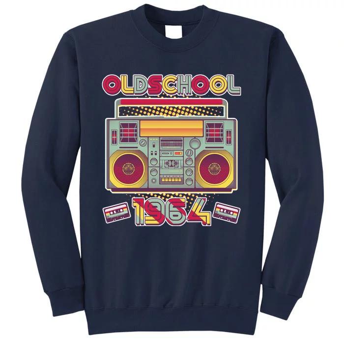 Oldschool Boombox 1964 60th Birthday Tall Sweatshirt