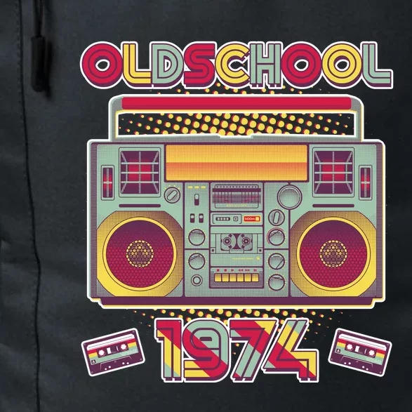 Oldschool Boombox 1974 50th Birthday Daily Commute Backpack