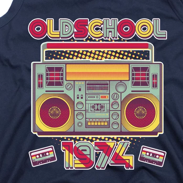 Oldschool Boombox 1974 50th Birthday Tank Top