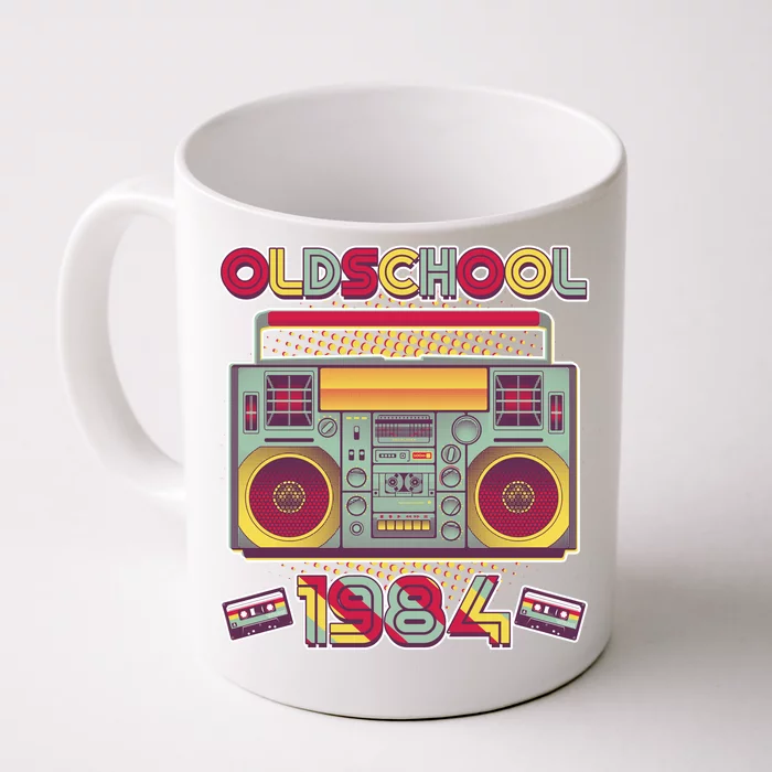 Oldschool Boombox 1984 40th Birthday Front & Back Coffee Mug