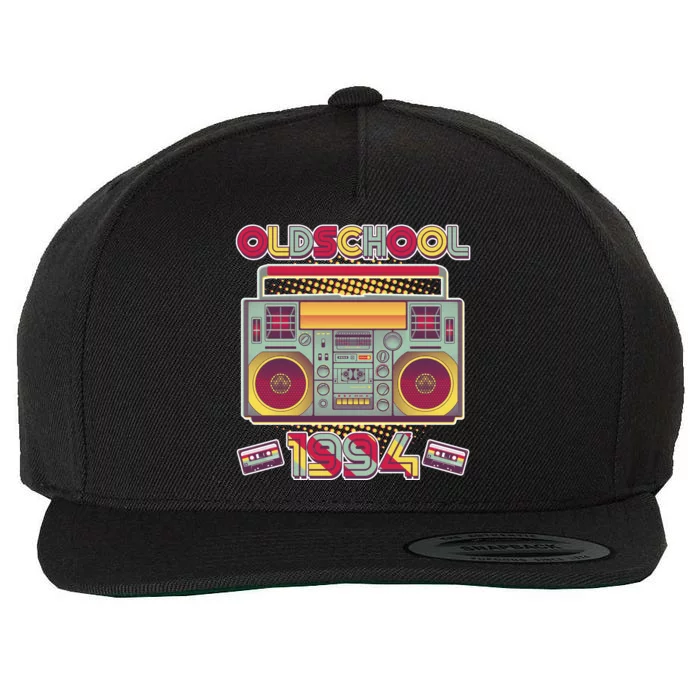 Oldschool Boombox 1994 30th Birthday Wool Snapback Cap