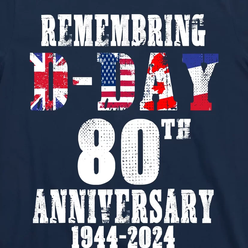 Omaha Beach 1944 Dday 2024 80th Anniversary Normandy T-Shirt