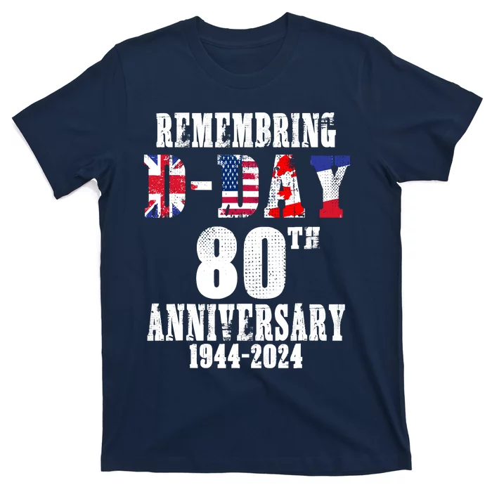 Omaha Beach 1944 Dday 2024 80th Anniversary Normandy T-Shirt