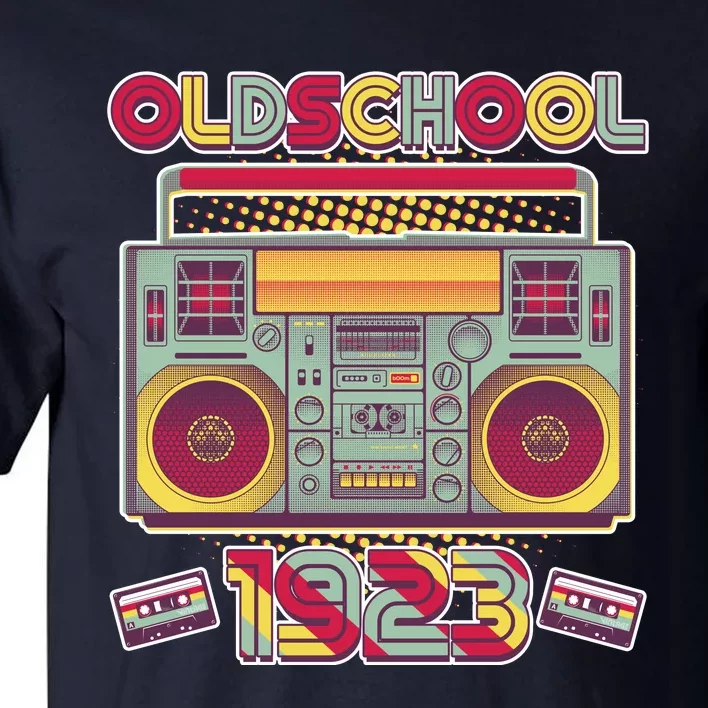 Oldschool Boombox 1923 100th Birthday Tall T-Shirt