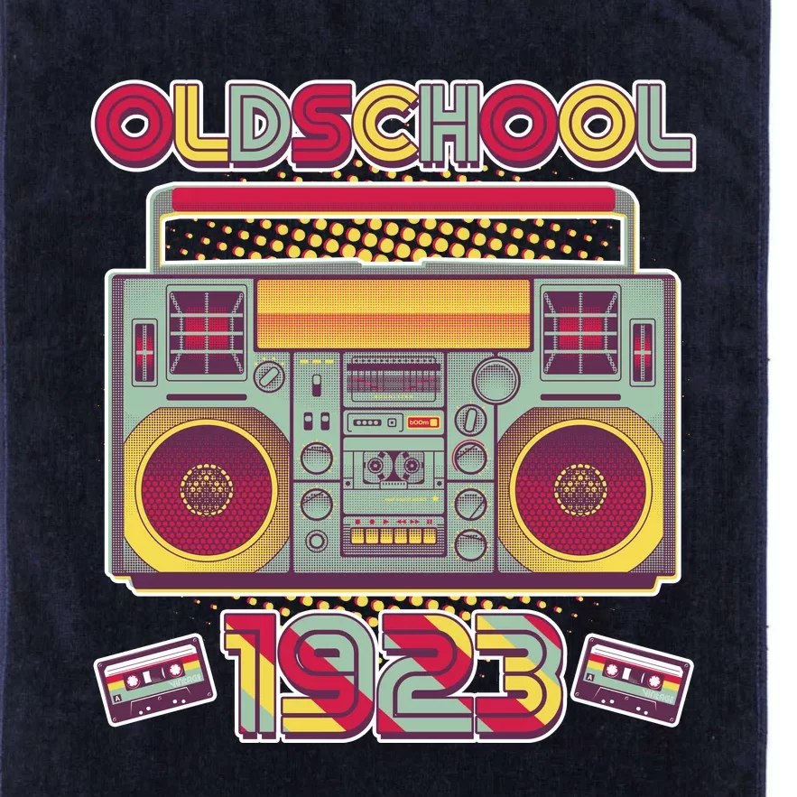 Oldschool Boombox 1923 100th Birthday Platinum Collection Golf Towel