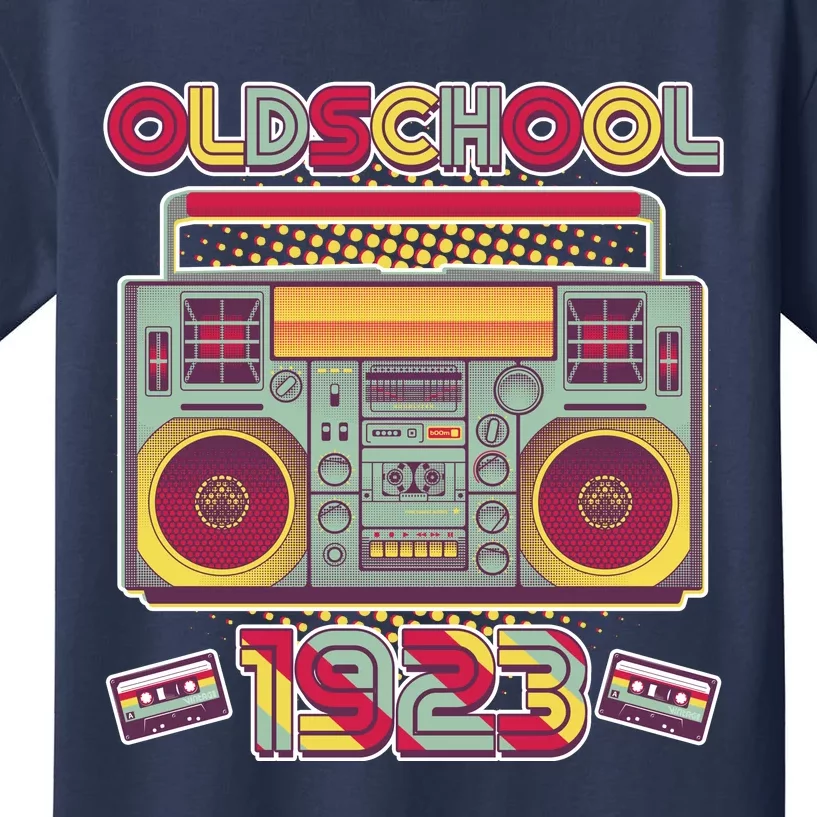 Oldschool Boombox 1923 100th Birthday Kids T-Shirt