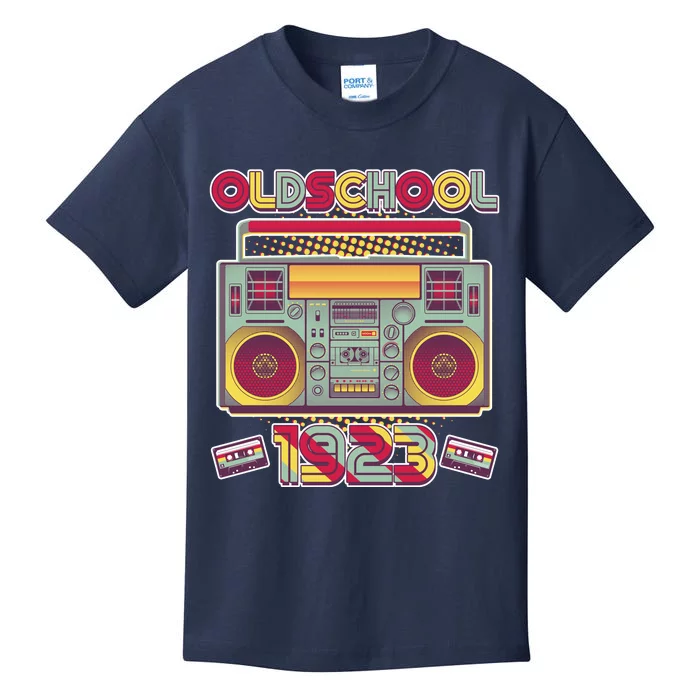 Oldschool Boombox 1923 100th Birthday Kids T-Shirt