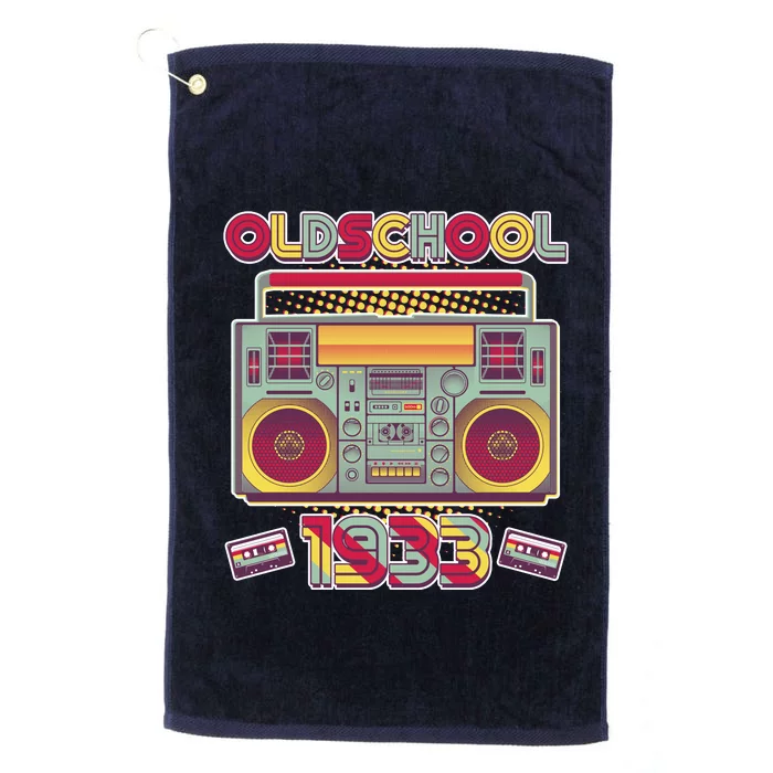 Oldschool Boombox 1933 90th Birthday Platinum Collection Golf Towel