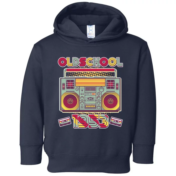 Oldschool Boombox 1953 70th Birthday Toddler Hoodie