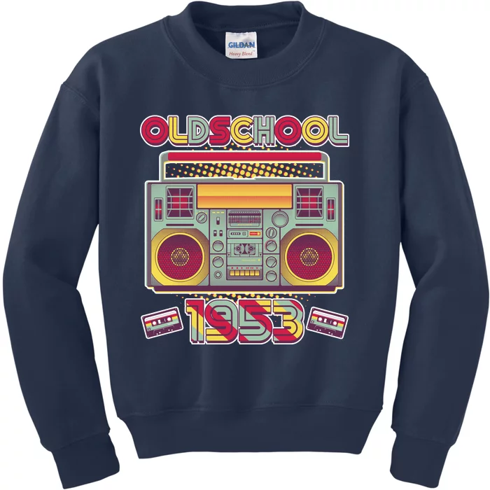 Oldschool Boombox 1953 70th Birthday Kids Sweatshirt