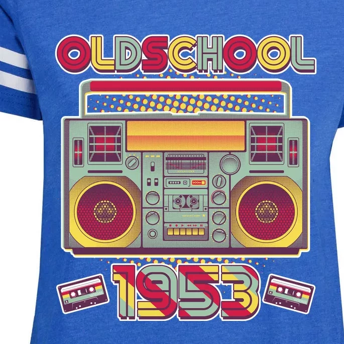 Oldschool Boombox 1953 70th Birthday Enza Ladies Jersey Football T-Shirt