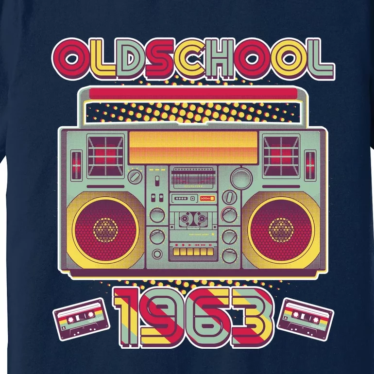 Oldschool Boombox 1963 60th Birthday Premium T-Shirt