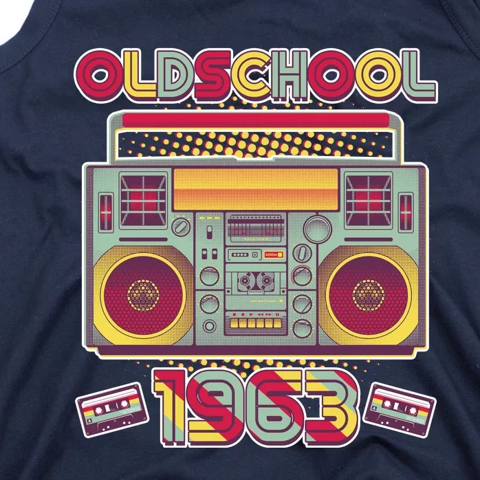 Oldschool Boombox 1963 60th Birthday Tank Top