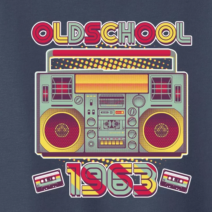 Oldschool Boombox 1963 60th Birthday Toddler T-Shirt