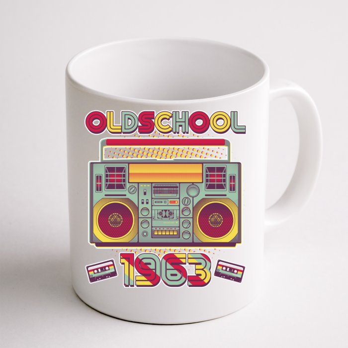 Oldschool Boombox 1963 60th Birthday Front & Back Coffee Mug