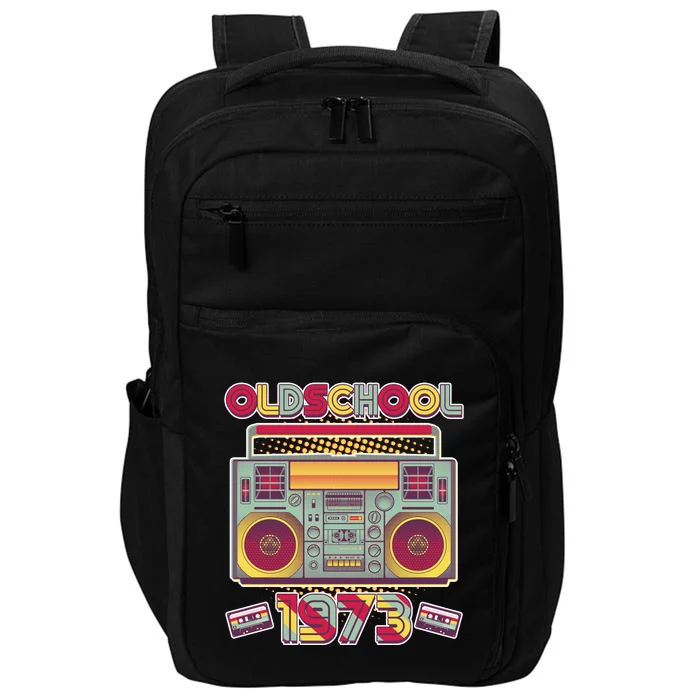 Oldschool Boombox 1973 50th Birthday Impact Tech Backpack