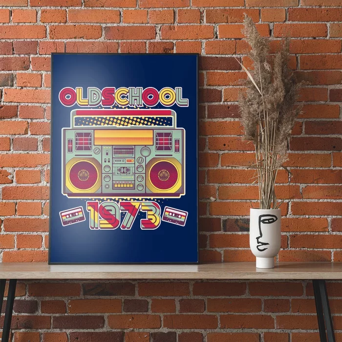 Oldschool Boombox 1973 50th Birthday Poster