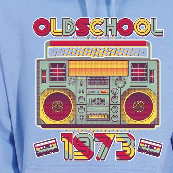 Oldschool Boombox 1973 50th Birthday Unisex Surf Hoodie