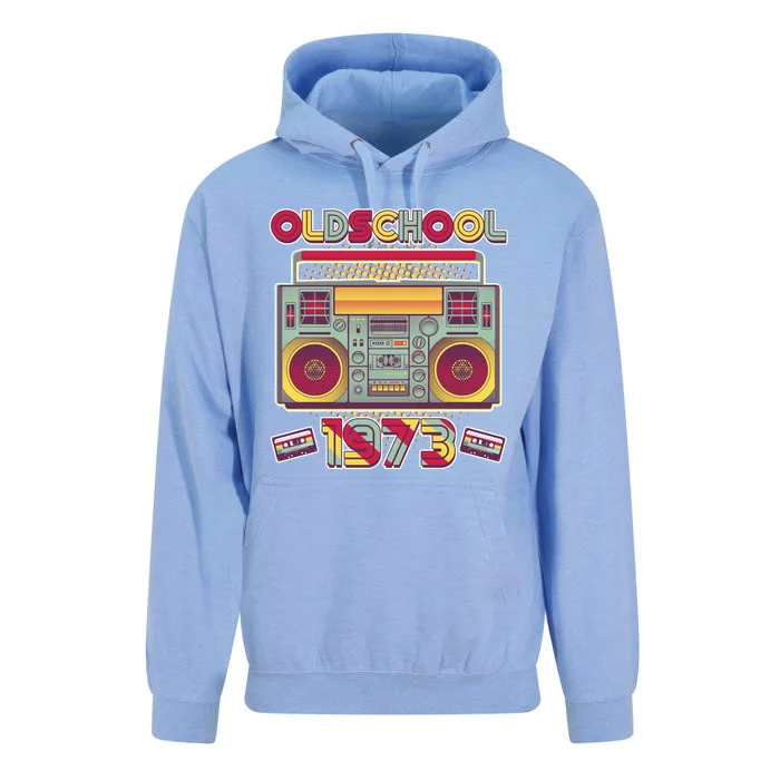 Oldschool Boombox 1973 50th Birthday Unisex Surf Hoodie