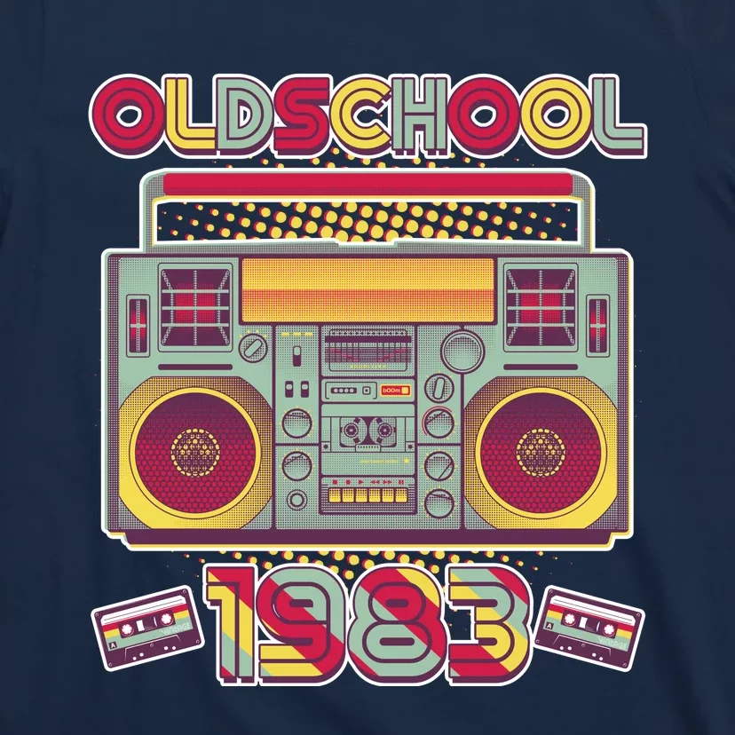 Oldschool Boombox 1983 40th Birthday T-Shirt