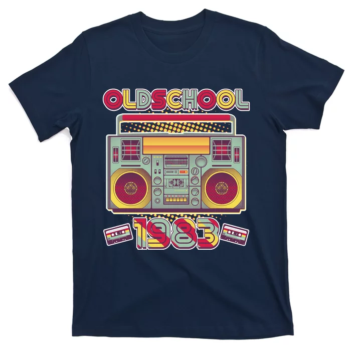 Oldschool Boombox 1983 40th Birthday T-Shirt