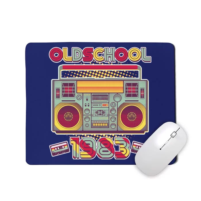 Oldschool Boombox 1983 40th Birthday Mousepad