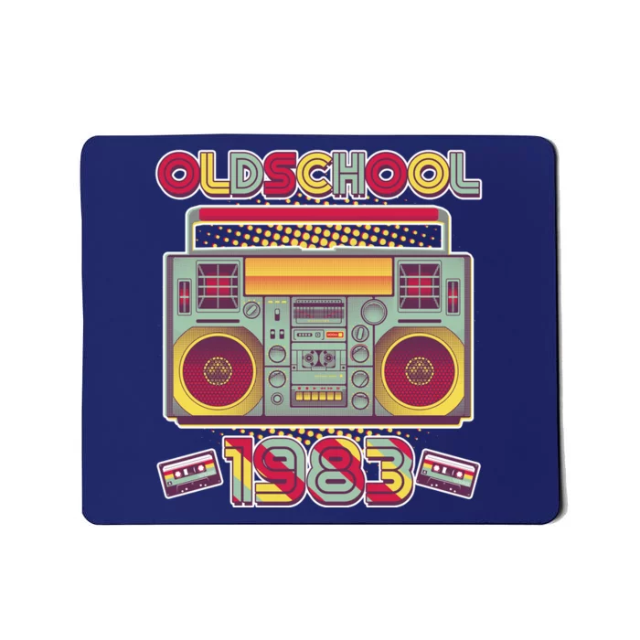 Oldschool Boombox 1983 40th Birthday Mousepad