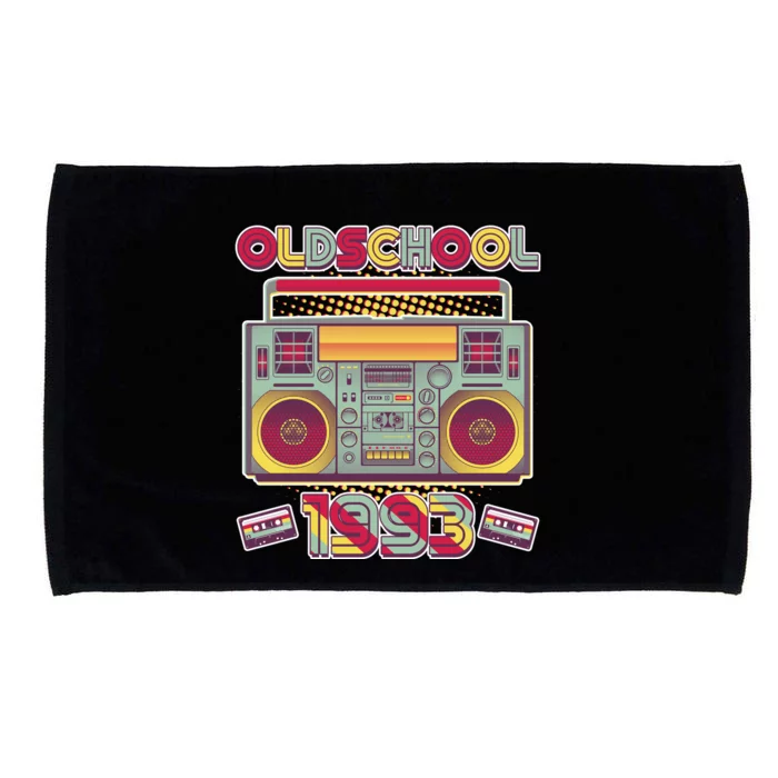 Oldschool Boombox 1993 30th Birthday Microfiber Hand Towel