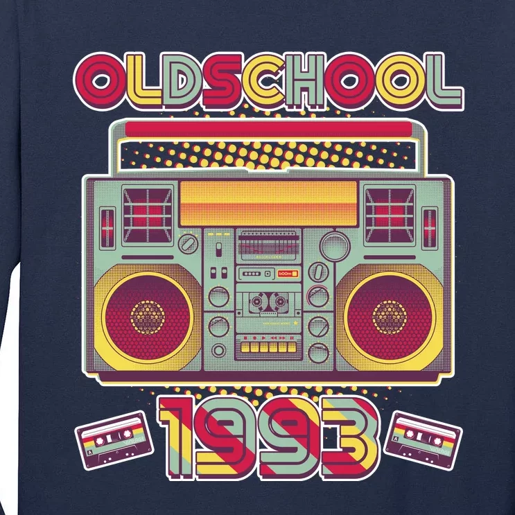 Oldschool Boombox 1993 30th Birthday Tall Long Sleeve T-Shirt