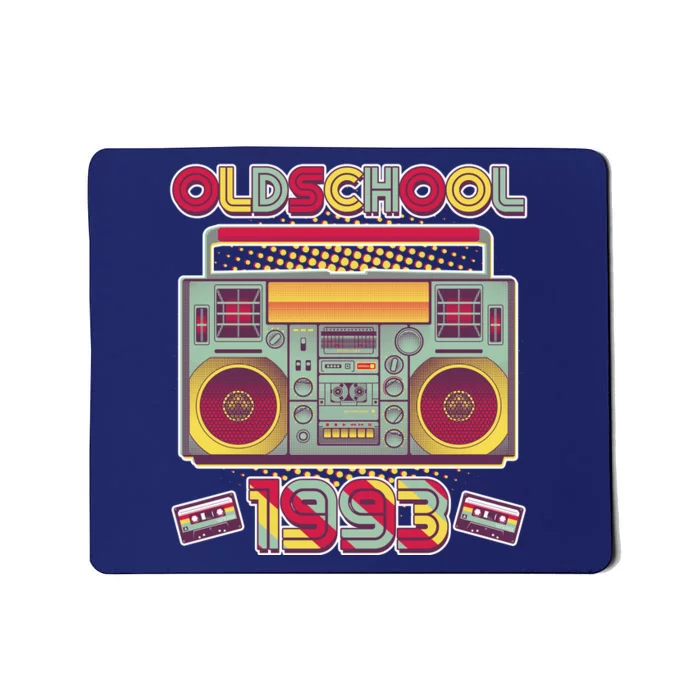 Oldschool Boombox 1993 30th Birthday Mousepad