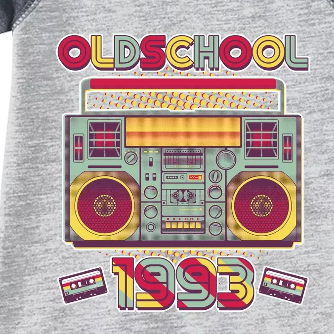 Oldschool Boombox 1993 30th Birthday Infant Baby Jersey Bodysuit