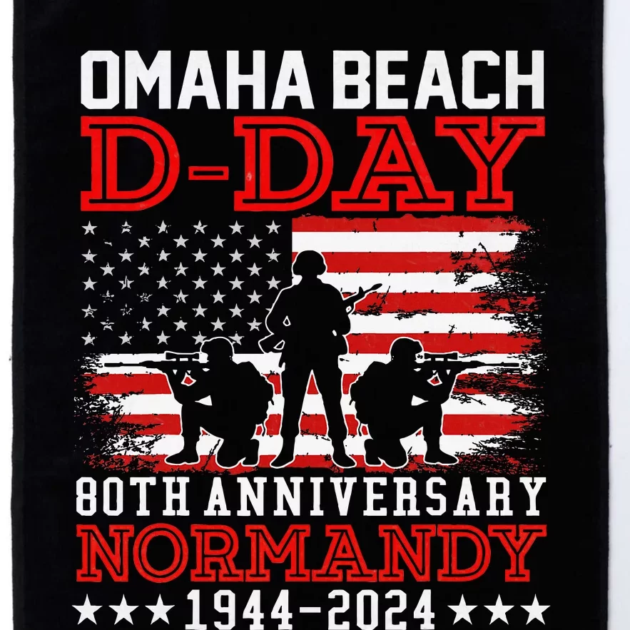 Omaha Beach 1944 Dday 80th Anniversary Normandy Usa Flag Platinum Collection Golf Towel