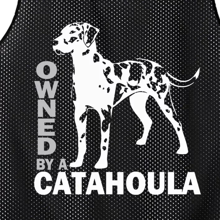 Owned By A Catahoula Leopard Dog Louisiana Cur Dog Mesh Reversible Basketball Jersey Tank