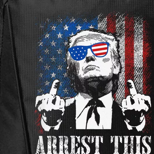 (On Back) Arrest This Trump 2024 Us American Flag City Backpack