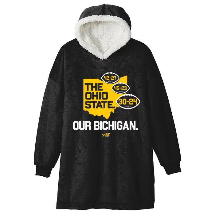 Our Bichigan Antiosu Score For Michigan College Hooded Wearable Blanket