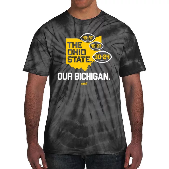 Our Bichigan Antiosu Score For Michigan College Tie-Dye T-Shirt