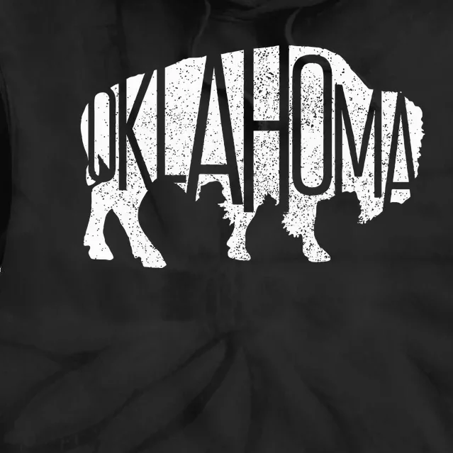 Oklahoma Bison American Buffalo National Park Souvenir Tie Dye Hoodie