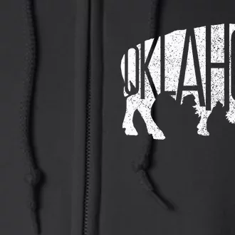 Oklahoma Bison American Buffalo National Park Souvenir Full Zip Hoodie