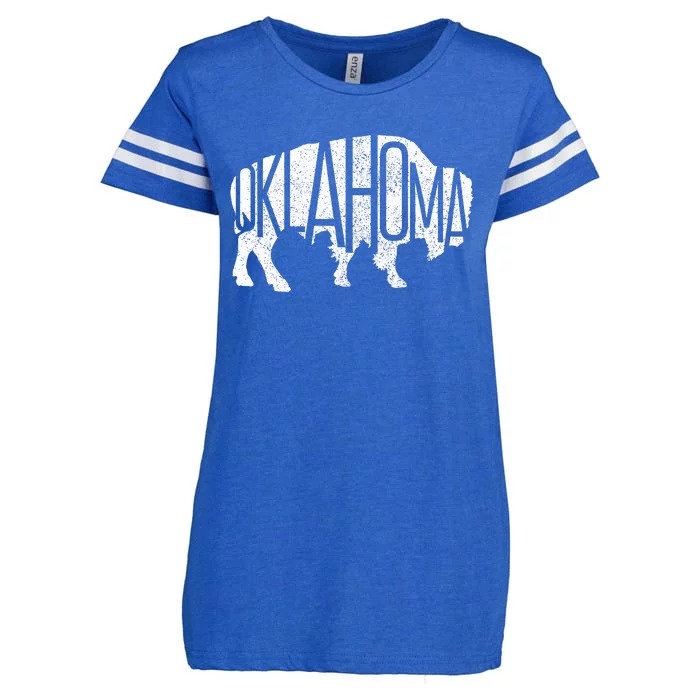 Oklahoma Bison American Buffalo National Park Souvenir Enza Ladies Jersey Football T-Shirt