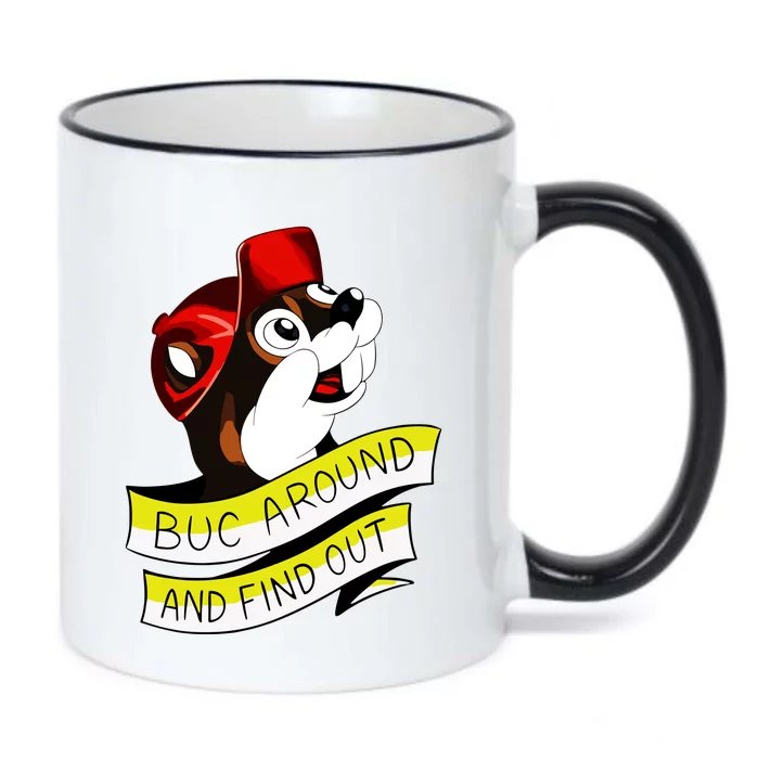 Otter Buc Around And Find Out Black Color Changing Mug